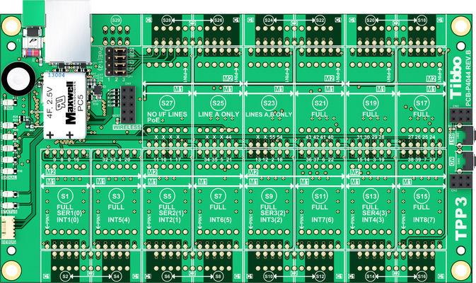 WiFi 16 Relay Module, TCP/IP, UDP, Virtual Serial Port - PCB